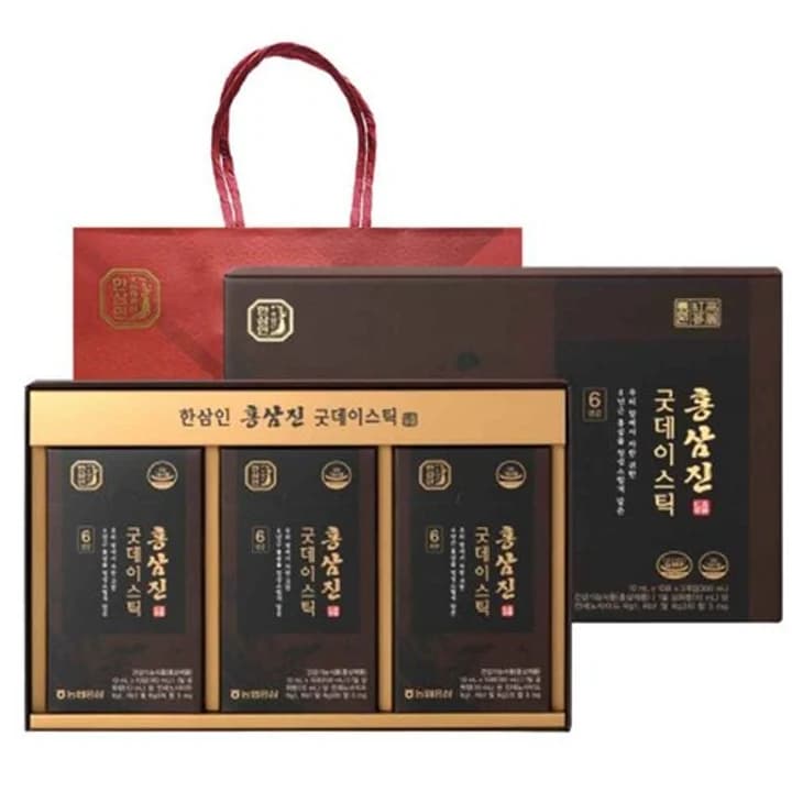 한삼인 홍삼진 굿데이스틱 + 쇼핑백, 1L, 1개